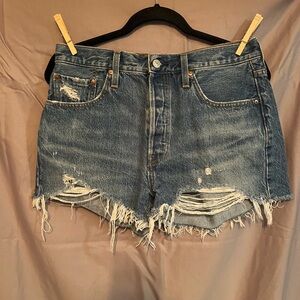 Distressed Levi’s Women Shorts